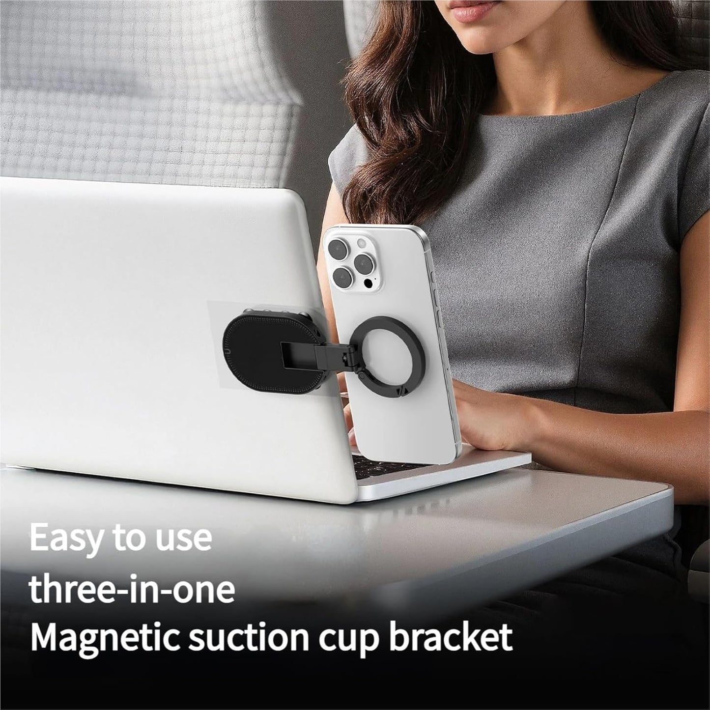 🔥 3-i-1 magnetisk telefonholder med sugekopp