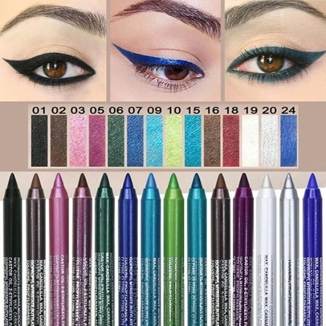 Langvarig vanntett eyelinerblyant, fasjonabel øyesminkekosmetik