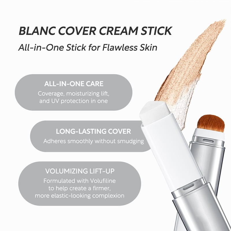 🎁🎉Oppdag Blanc Cover Stick V – alt du trenger for din skjønnhetsrutine i ett produkt!