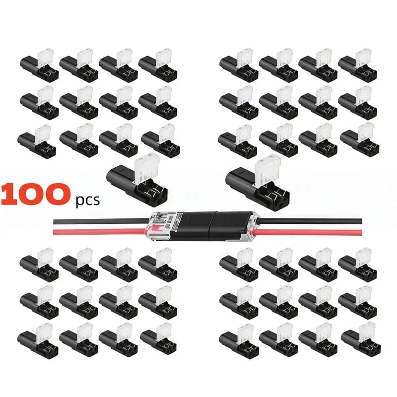 Dobbeltrådskontakt LED-lyslistkontakt 2 Pi