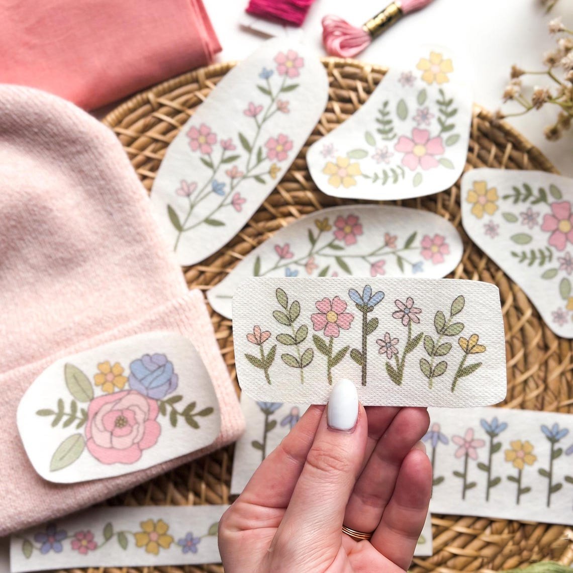 🌸Blomster Blomstermønstre Broderimønstre – Stick & Stitch for nybegynnere