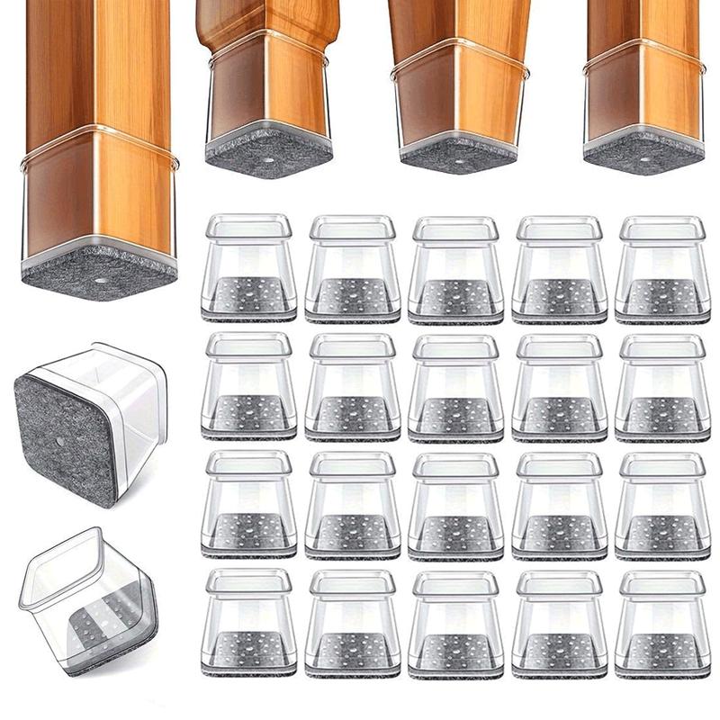 ✨ Universelle gummibeskyttere for stolben – Passer til alle stolbenformer, ripebestandige og slitesterke, den ultimate løsningen for å beskytte gulvene dine.
