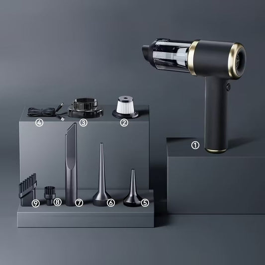 （Gratis Frakt）Bærbar batteridrevet trykkluftstøvsuger