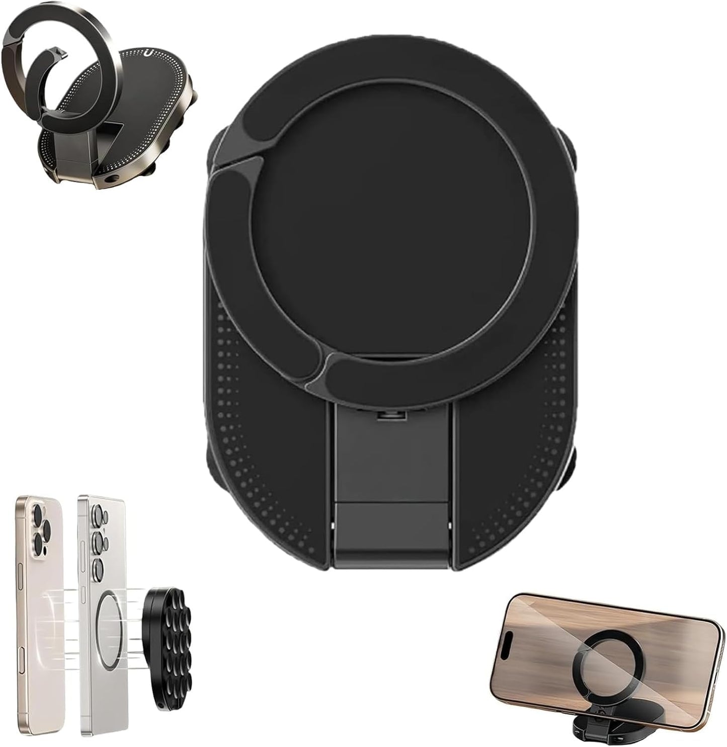 🔥 3-i-1 magnetisk telefonholder med sugekopp