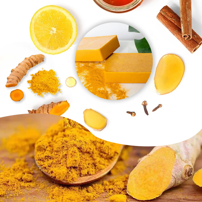 🔥Köp 2 Få 3 gratis🔥Lemon Turmeric & Kojic Acid Soap Bars