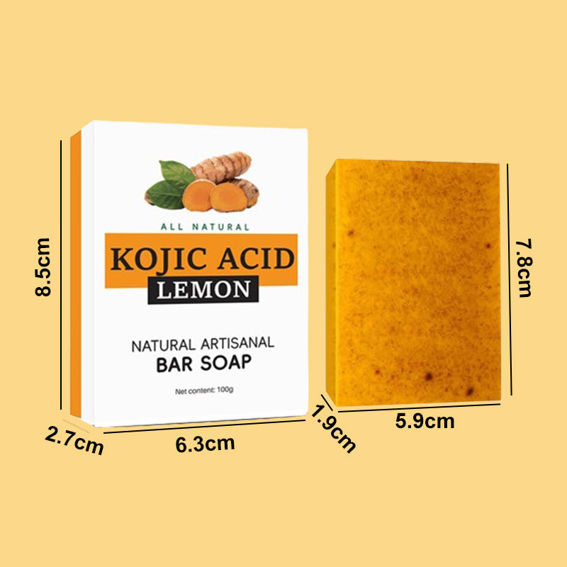 🔥Köp 2 Få 3 gratis🔥Lemon Turmeric & Kojic Acid Soap Bars