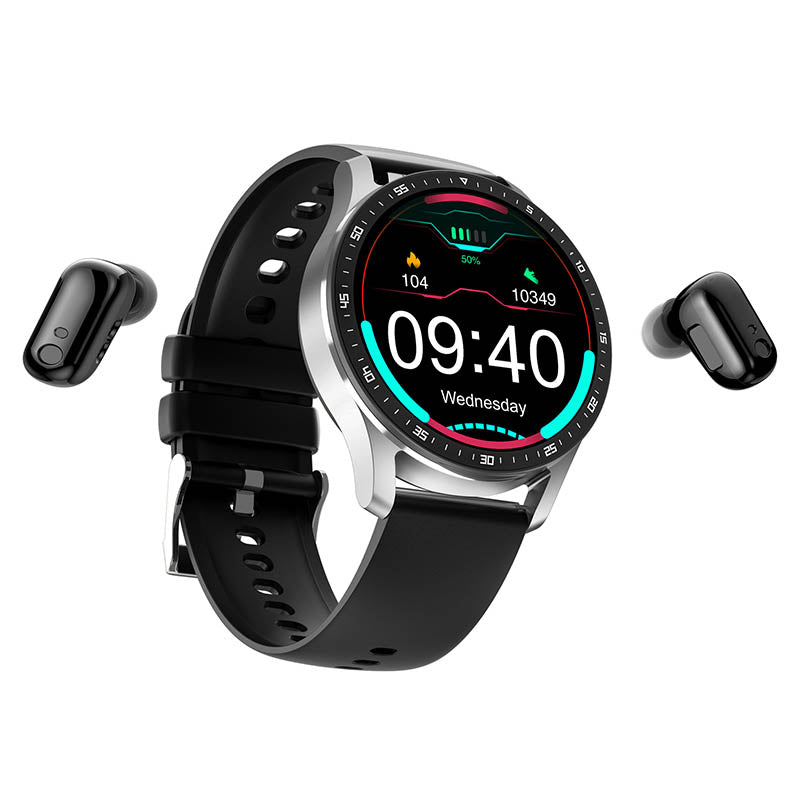 2 I 1 SMARTWATCH MED HÖRLURAR (FÖR IPHONE OCH ANDROID)