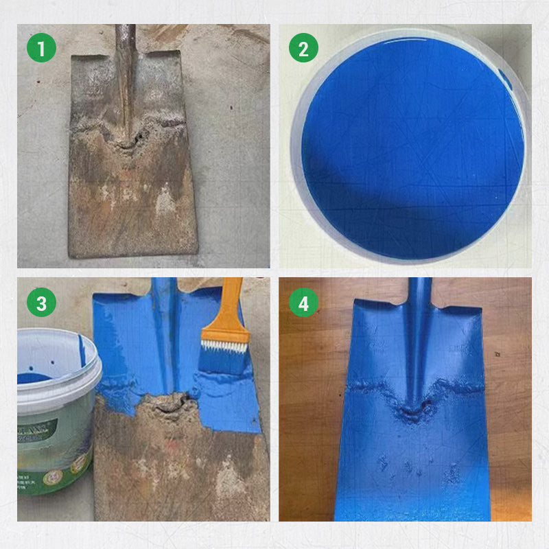 Water-Based Rust-Proof Paint for Metal with Tools