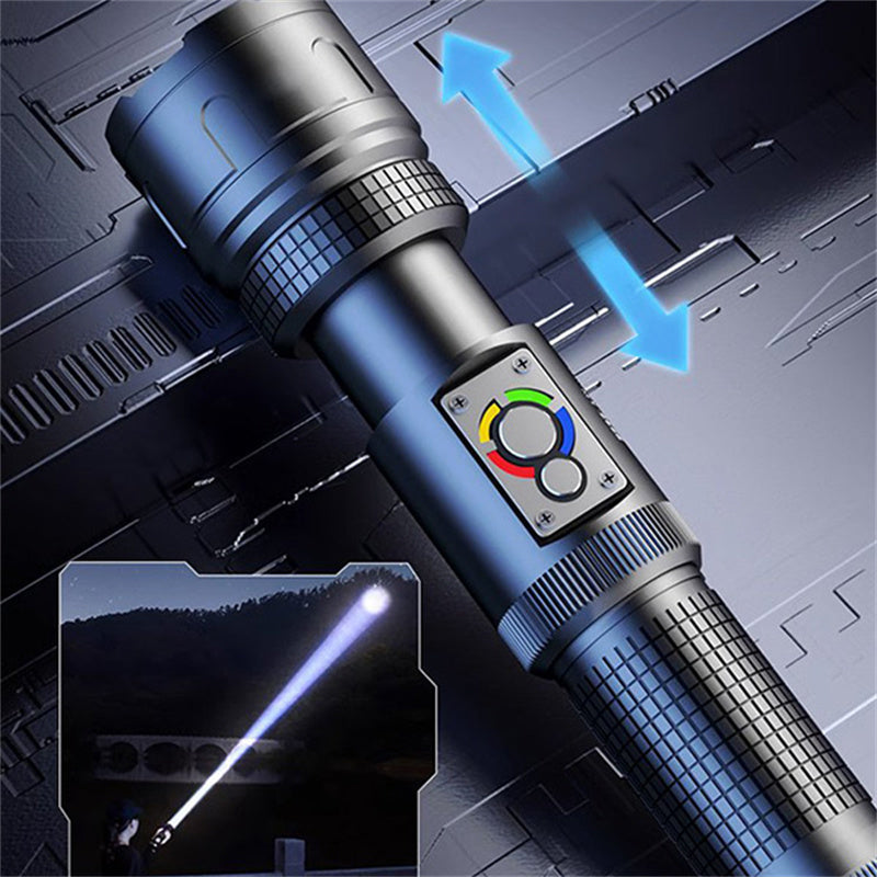 🔥2024 Hot Sale 47% OFF🔥Zoomable LED Flashlight with Power Bank Function