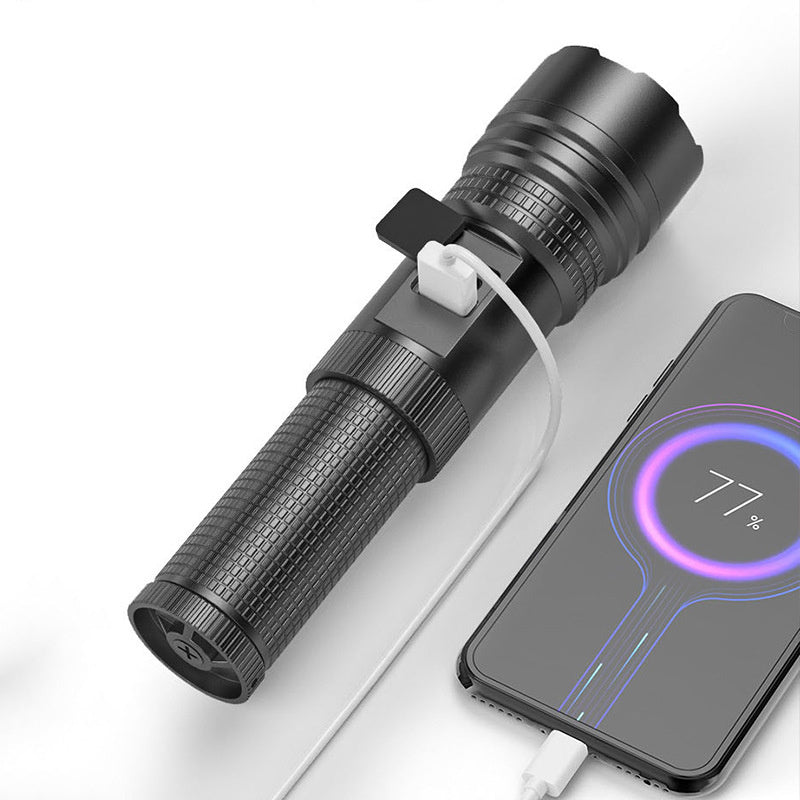 🔥2024 Hot Sale 47% OFF🔥Zoomable LED Flashlight with Power Bank Function