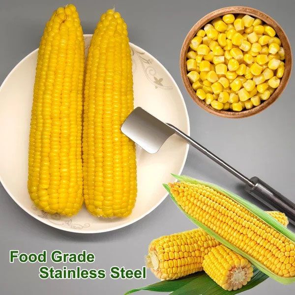 Long Handle Stainless Steel Corn Stripping Tool