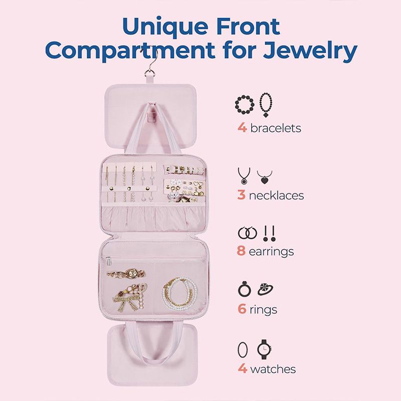 Jewelry and Cosmetics Travel Hanging Bag