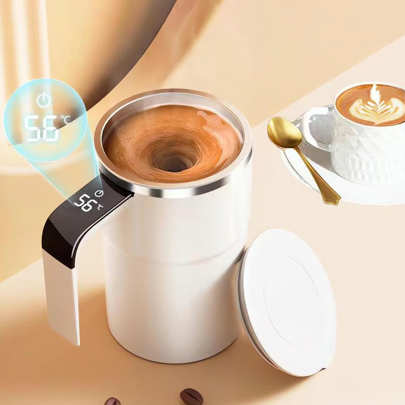 💥Julesalg 50 % ☕🔋Oppladbart automatisk magnetisk kaffekopp-sett med omrører⚡