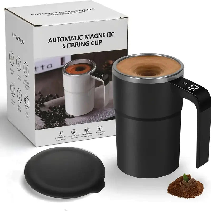 💥Julesalg 50 % ☕🔋Oppladbart automatisk magnetisk kaffekopp-sett med omrører⚡
