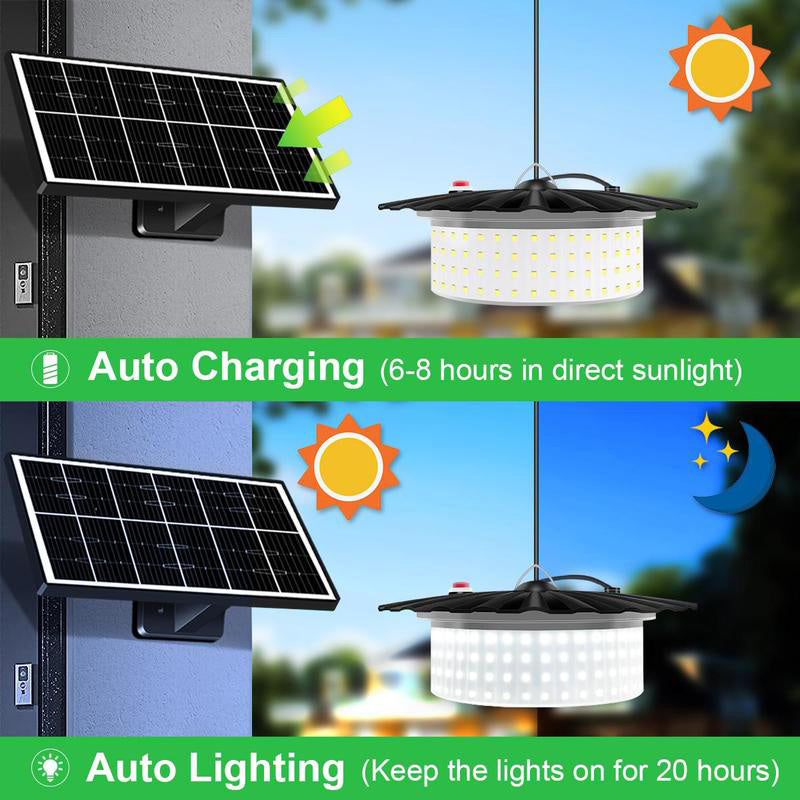 Adjustable and Waterproof Solar Pendant Light Set