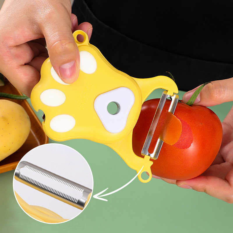 Multifunctional 3-in-1 Julienne Peeler