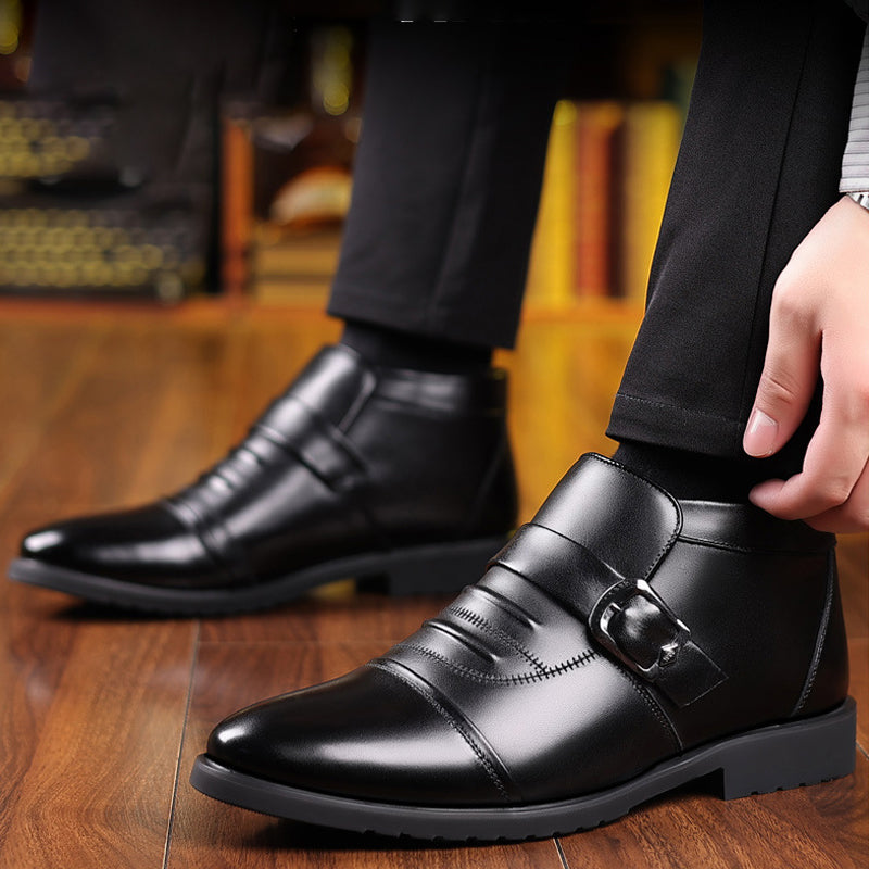 [Winter Gift] 💥GET 55% OFF💥Men's Warm Casual PU Leather Shoes