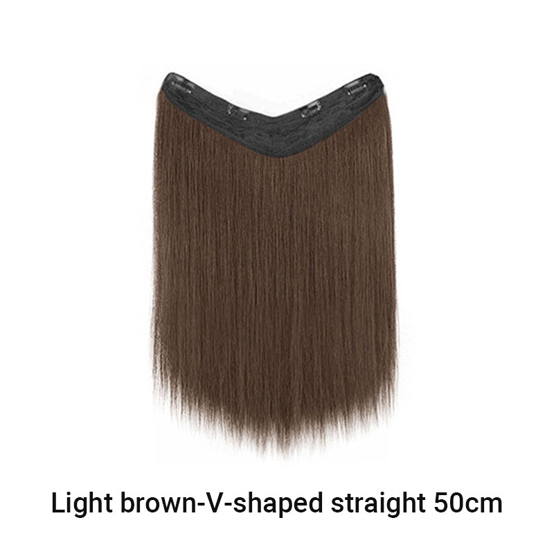 Clip in U-Shaped Hair Extension Hairpiece for Women