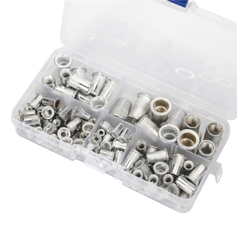 Threaded Insert Nut Rivet Nuts Set with Flat Head