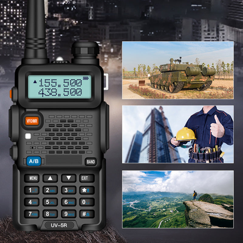 UV-5R amatørradio med lang rekkevidde UV5R radio med dobbelt bånd