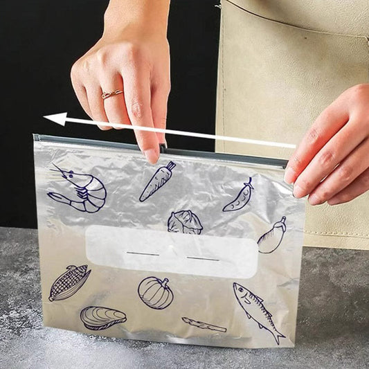 Antibakteriell oppbevaringspose i aluminiumsfolie/Gjenbrukbare, forseglede oppbevaringsposer laget av aluminiumsfolie