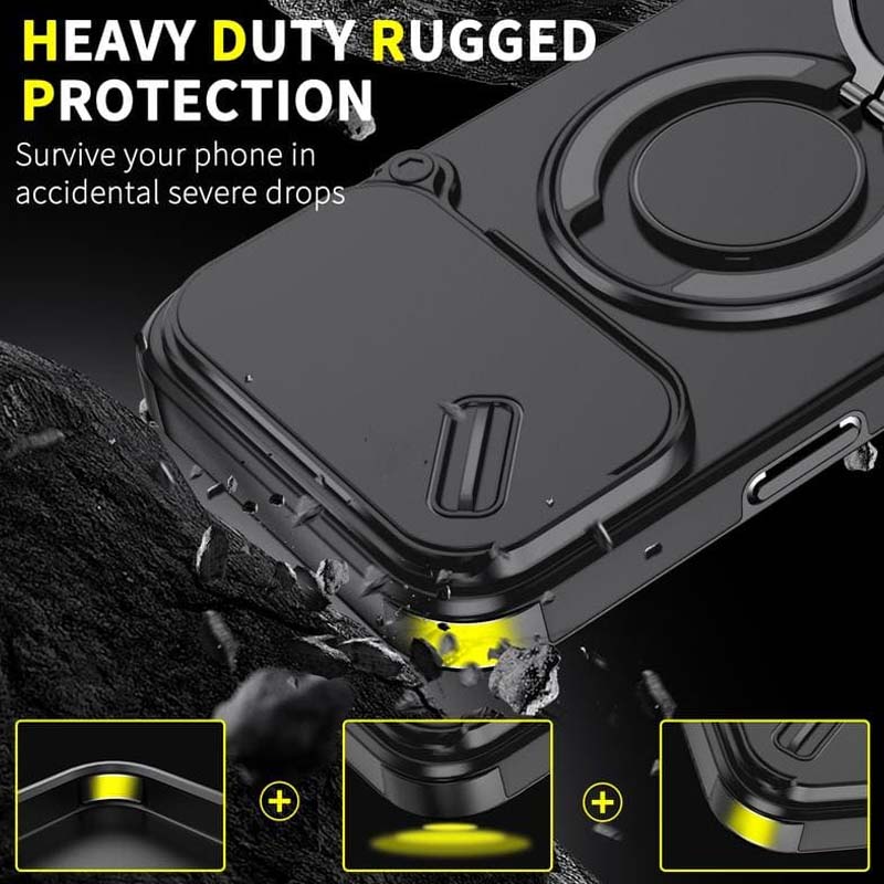🔥 SISTE DAGS TILBUD - 50 % RABATT 🔥 Magnetisk telefondeksel med ringstativ til iPhon