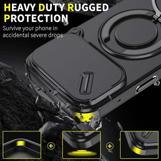🔥 SISTE DAGS TILBUD - 50 % RABATT 🔥 Magnetisk telefondeksel med ringstativ til iPhon