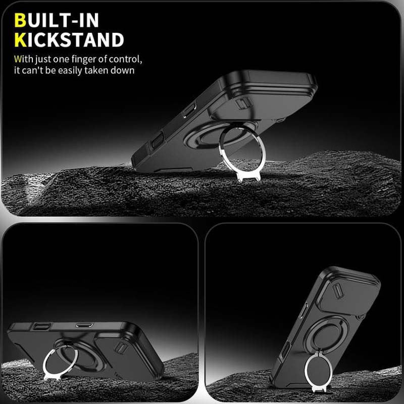 🔥 SISTE DAGS TILBUD - 50 % RABATT 🔥 Magnetisk telefondeksel med ringstativ til iPhon