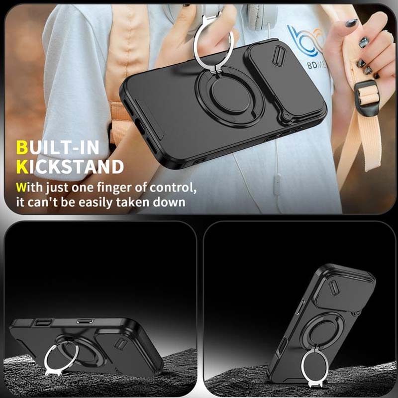 🔥 SISTE DAGS TILBUD - 50 % RABATT 🔥 Magnetisk telefondeksel med ringstativ til iPhon