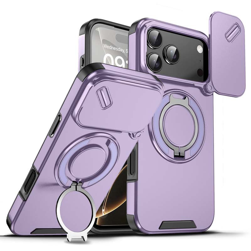 🔥 SISTE DAGS TILBUD - 50 % RABATT 🔥 Magnetisk telefondeksel med ringstativ til iPhon