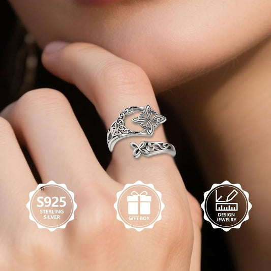 Keltisk treenighetsring – Vintage ring i mystisk stil 🔮
