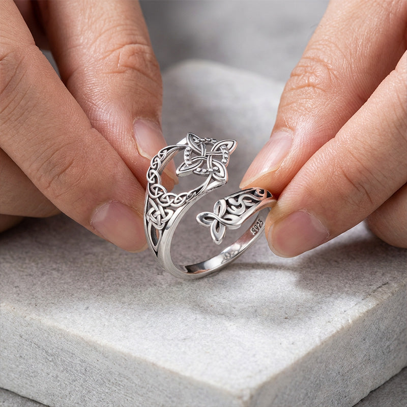Keltisk treenighetsring – Vintage ring i mystisk stil 🔮