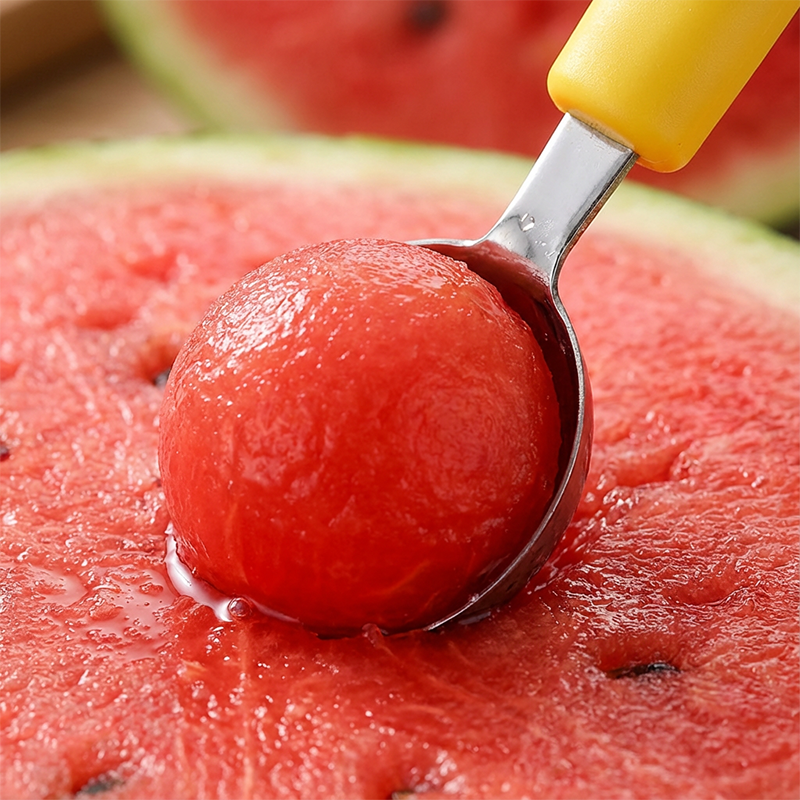 🍉 Få 50 % rabatt nå! 3-delt sett for frukt og meloner – for utskjæring, forming og dekorering – i rustfritt stål, kompakt oppbevaring, komfortabel å holde – spesielt egnet for honningmelon, vannmelon og myke frukter 🍓